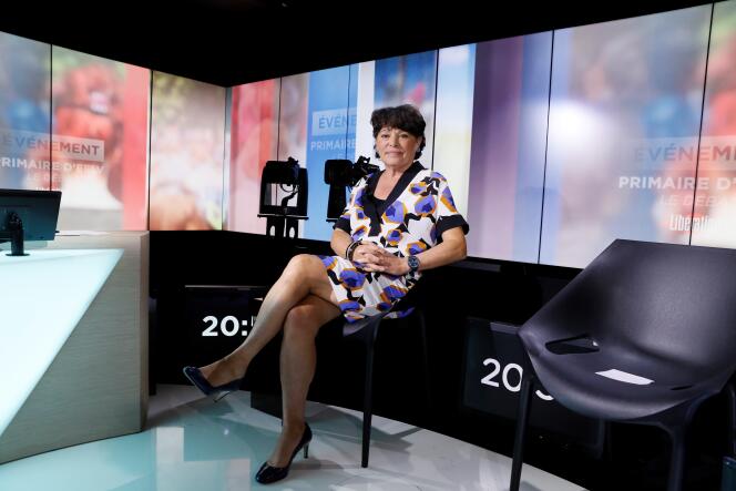 Michèle Rivasi, lors du premier débat de la primaire écologiste, organsié le 27 septembre sur LCP.
