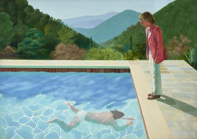 Portrait d’un artiste (« Piscine avec deux personnages »), 1971, de David Hockney.
