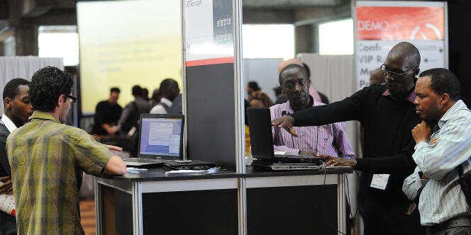 A Nairobi, en 2012, lors de la conférence DEMO Afrika, rendez-vous de l’innovation entrepreunariale.
