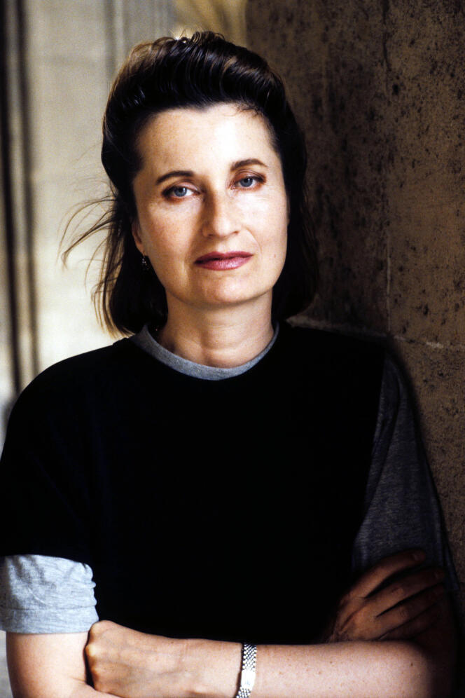 Elfriede Jelinek, en 1996.