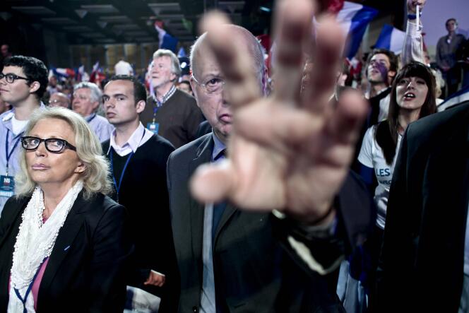 Aux Sables-d'Olonne, le 4 mai 2012, lors du dernier meeting de campagne de Nicolas Sarkozy.