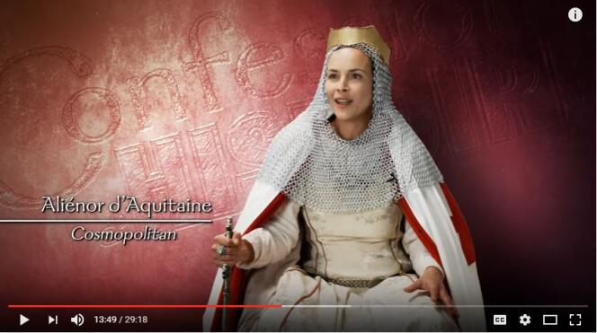 Sur la chaîne YouTube « Confessions d’histoire », des acteurs dirigés incarnent des personnages historiques, tels que Jules César, Vercingétorix ou encore Aliénor d’Aquitaine.