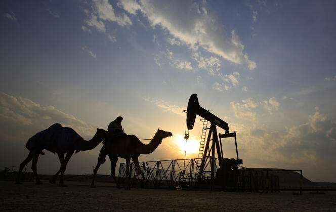 Champ d’extraction de pétrole à Sakhir (Bahrain) en 2015.