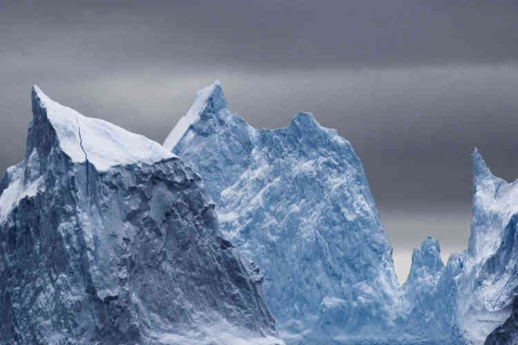 Icebergs au milieu de la mer de Ross.