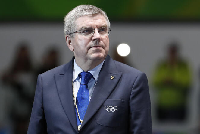 Thomas Bach, président du Comité international olympique, lors des Jeux de Rio.