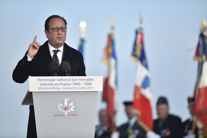 François Hollande a reconnu samedi 29 octobre la responsabilité de la France dans l’internement de milliers de Tsiganes pendant la seconde guerre mondiale.