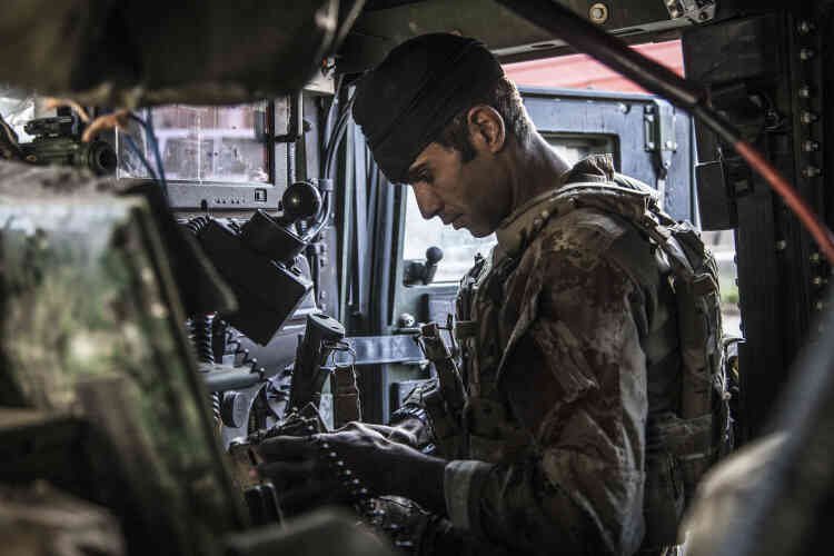 Mahmoud, le mitrailleur de l’Humvee numéro 2, le 29 octobre.