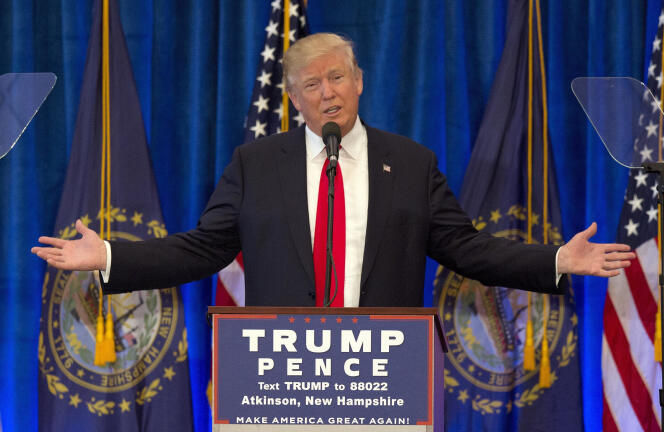 Donald Trump, lors d’un meeting de campagne à Atkinson (Nebraska), le 4 novembre.