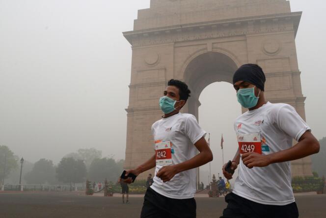 Pollution à New Delhi le 6 novembre.