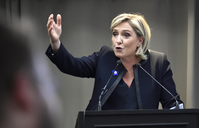 Marine Le Pen, à Paris, le 8 novembre 2016.