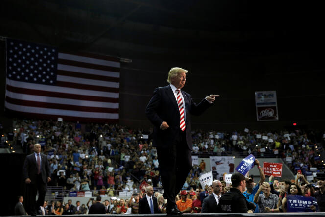 Donald Trump, à Pensacola (Floride), le 9 septembre.