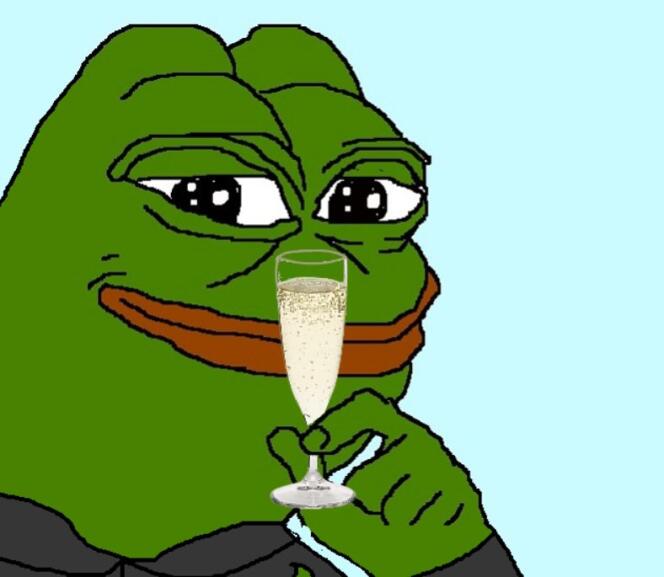 Pepe the Frog, icône des internautes anti-establishment, après la victoire de Donald Trump.