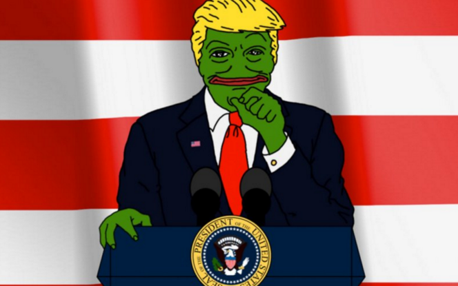 La grenouille Pepe the Frog, devenue un « meme » sur Internet, a été récupérée par une des franges les plus extrémistes des supporteurs de Donald Trump.