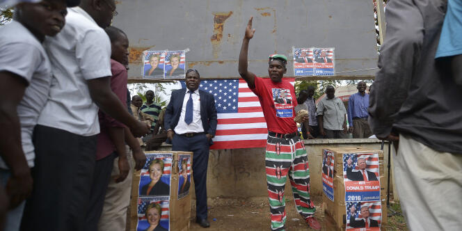 A Kisumu, troisième ville du Kenya, les habitants ont organisé, le 8 novembre 2016, leur propre élection du futur président américain.