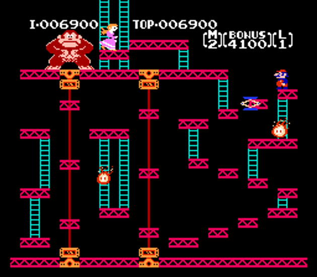 « Donkey Kong » (1981, Nintendo), ici dans sa version NES.