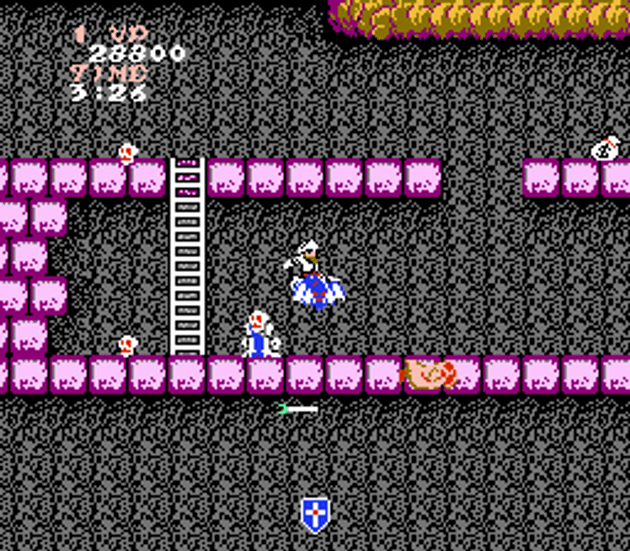 « Ghosts'n Goblins » (1985, Capcom).