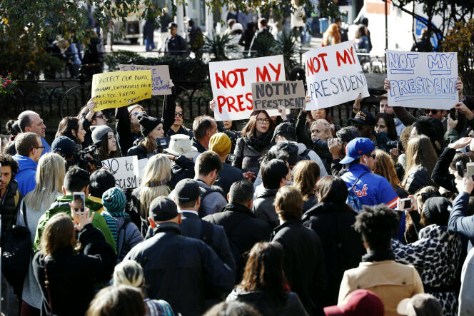 Manifestation anti-Trump à Manhattan, New York, le 10 novembre.