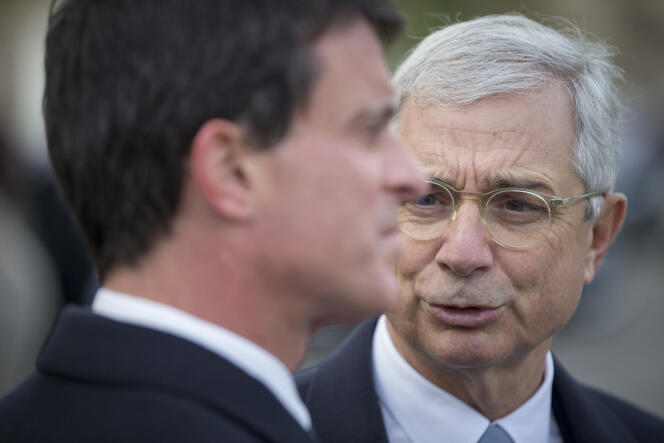 Manuel Valls, premier ministre, et Claude Bartolone, président de l'Assemblée nationale, le 11 novembre à Paris.