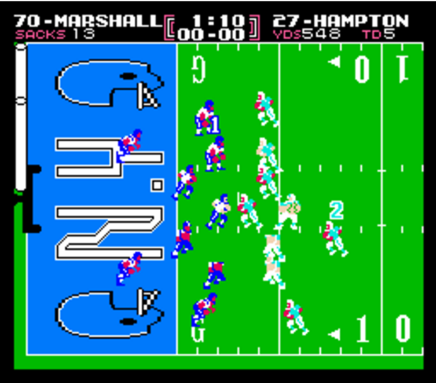 « Tecmo Bowl » (Tecmo, 1989).