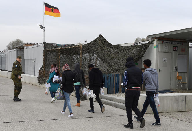 Un point d’accueil pour les demandeurs d’asile près de Munich, dans le sud du pays.