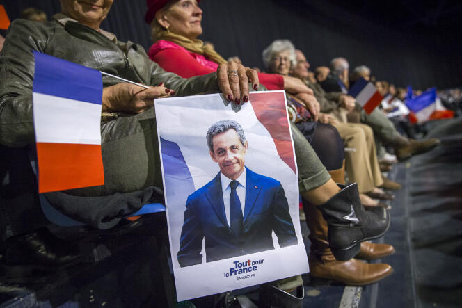 Meeting de Nicolas Sarkozy, candidat à la primaire de la droite, au palais Nikaia, à Nice, mardi 15 novembre 2016.