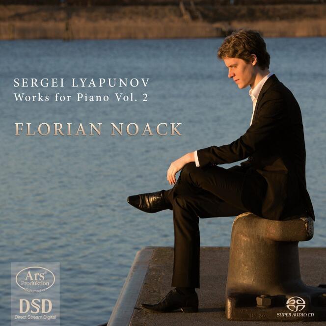 Pochette de l’album « Works for piano vol. 2 », recueil d’œuvres pour piano de Sergueï Liapounov par Florian Noack.