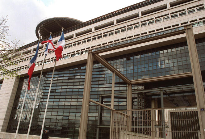 Le ministère de l'économie et des finances, à Paris.