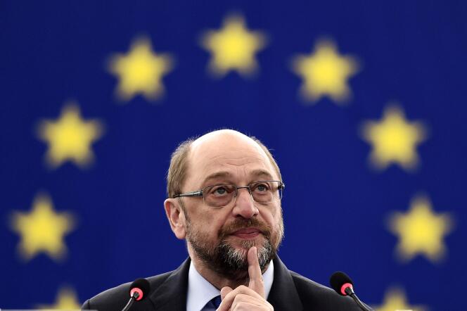 Le président du Parlement européen, Martin Schulz, le 21 novembre 2016 à Strasbourg.