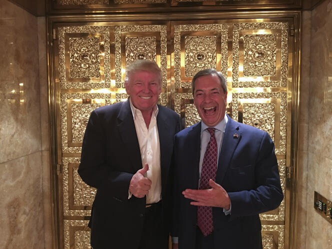 Donald Trump et Nigel Farage, le 12 novembre à la Trump Tower.