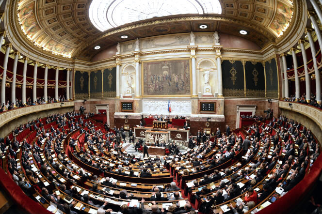 L’Assemblée nationale, à Paris.