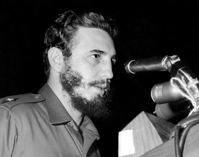 Fidel Castro devant l’Assemblée générale des Nations Unies, à New York, le 26 septembre 1960.