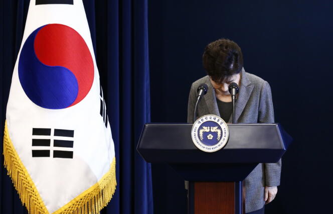 La présidente sud-coréenne, Park Geun-hye, mardi 29 novembre, à Séoul.