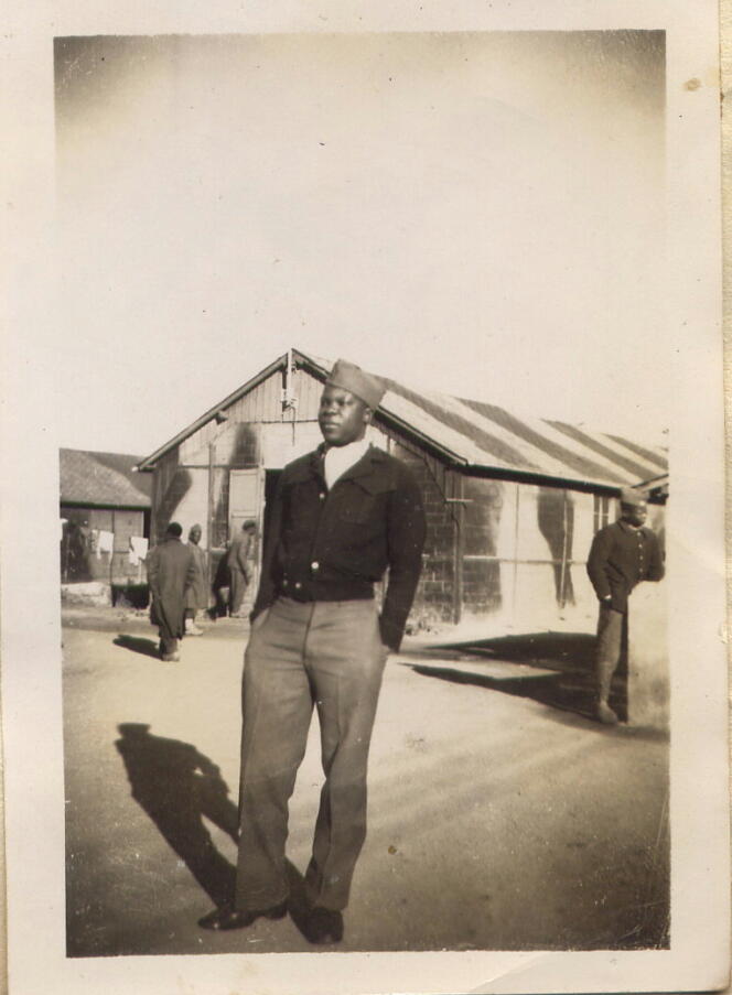 Le tirailleur sénégalais Antoine Abibou dans les années 1940.