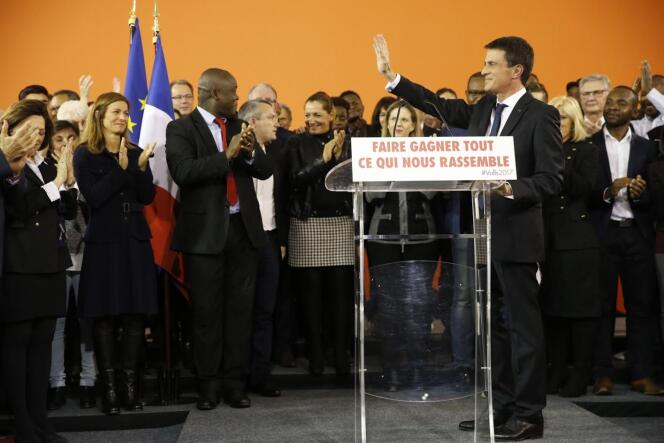Manuel Valls a annoncé, lundi 5 décembre, à Evry, qu’il est candidat à la présidentielle de 2017 et qu’il démissionnera dès mardi 6 décembre de son poste de premier ministre.