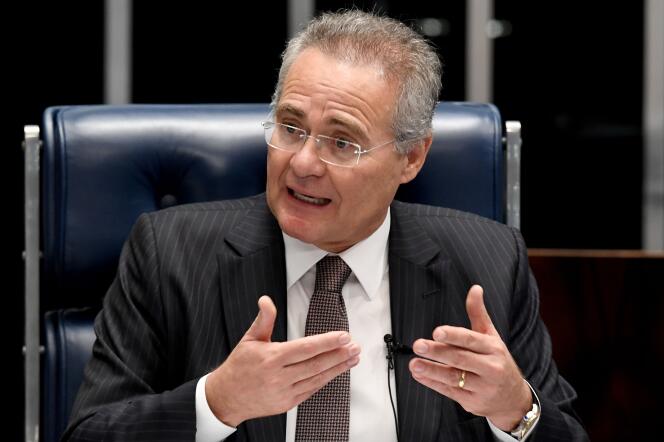 Le président du Sénat, Renan Calheiros, le 1er décembre 2016 à Brasilia.