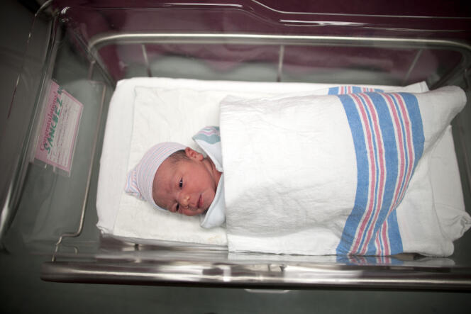 Nouveau né à la maternité de Brooklyn (New York) en 2011.