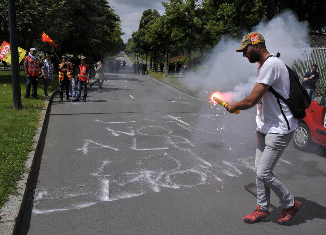 Manifestation contre la loi travail, le 28 juin à Rennes.