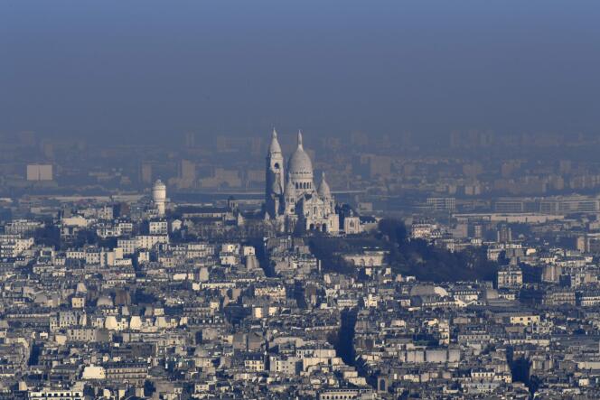 Vue aérienne de Paris.
