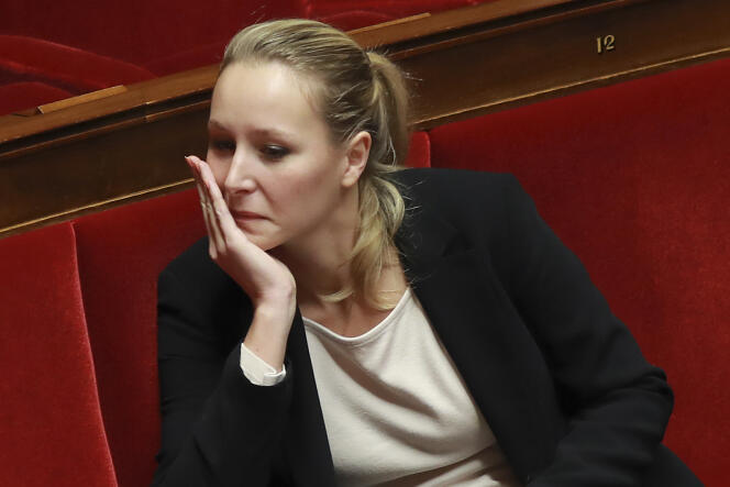Marion Marechal-Le Pen à l’Assemblée nationale le 9 décembre.