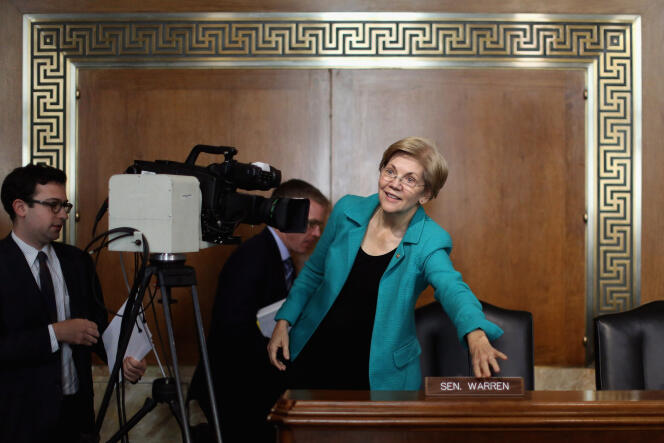 Elizabeth Warren, la sénatrice démocrate du Massachusetts, à Washington en 2015.