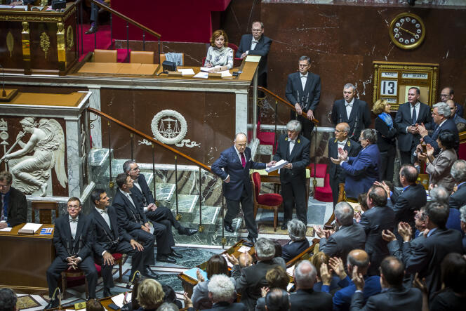 Les députés réunis à l’Assemblée nationale à Paris, mardi 13 décembre 2016 - 2016©Jean-Claude Coutausse / french-politics pour Le Monde