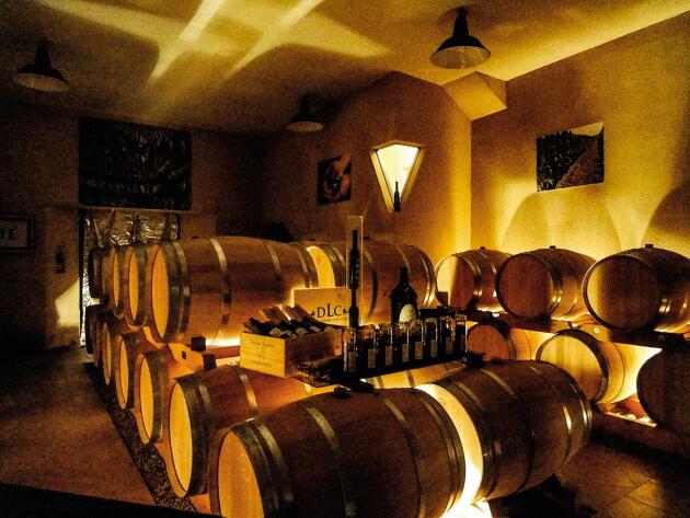 Pour montrer qu’il faut dépasser les préjugés, le vigneron Dominique Léandre-Chevalier (ici, la cave de son domaine) a vendu le même vin sous deux étiquettes différentes : un vin de France, nommé L’Homme-Cheval, et un AOC blaye-côtes-de-bordeaux.