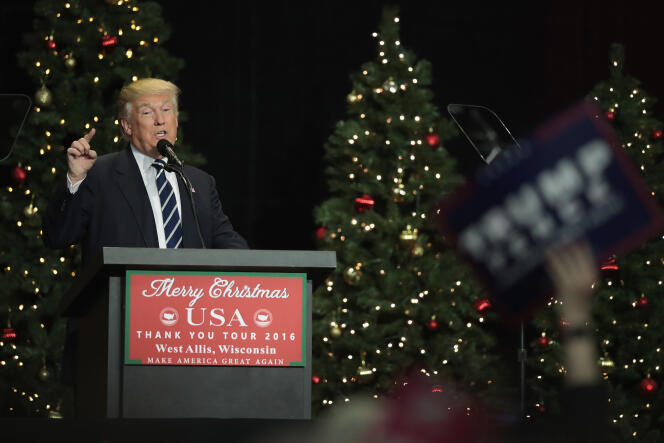Donald Trump, le 13 décembre 2016 à West Allis, dans le Wisconsin.