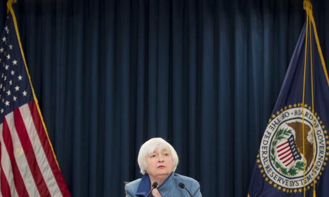 Janet Yellen, la présidente de la Réserve fédérale américaine, mercredi 14 décembre.