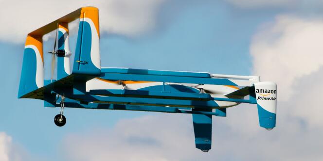 Un prototype de drone développé par Amazon, en 2016.