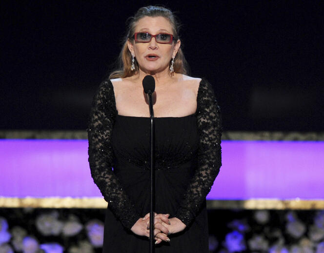 Carrie Fisher lors des Screen Actors Guild Awards en janvier 2015.