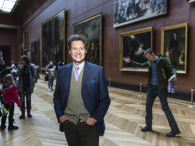L’homme d’affaires et philantrope américain Thomas Kaplan photographié au musée du Louvre à Paris, le 30 décembre.