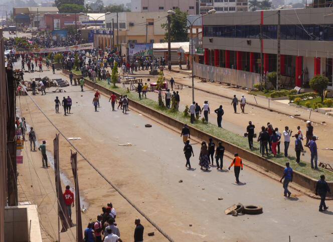 Lors d’une manifestation à Bamenda, au Cameroun, le 8 décembre 2016.