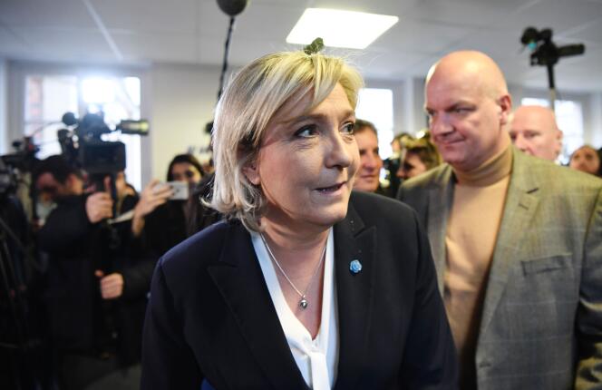 Marine Le Pen, ici le 4 janvier 2017, est en tête des intentions de vote chez les fonctionnaires.