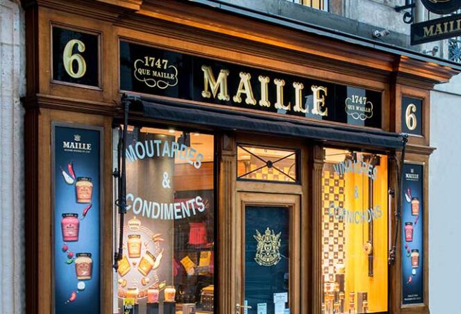 La boutique Maille ouverte en 1996, place de la Madeleine, à Paris.